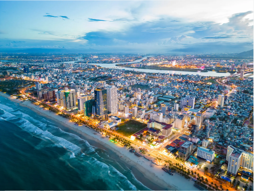 Da nang Beautiful beach city in vietnam
